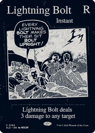 Image of Lightning Bolt (0184) (SLZ-184) - Secret Lair x MSCHF: The Zeta Set