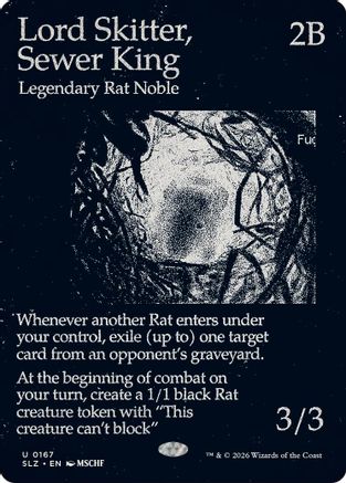 Image of Lord Skitter, Sewer King (0167) (SLZ-167) - Secret Lair x MSCHF: The Zeta Set
