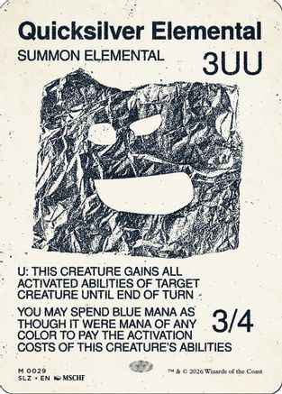 Image of Quicksilver Elemental (0029) (SLZ-029) - Secret Lair x MSCHF: The Zeta Set
