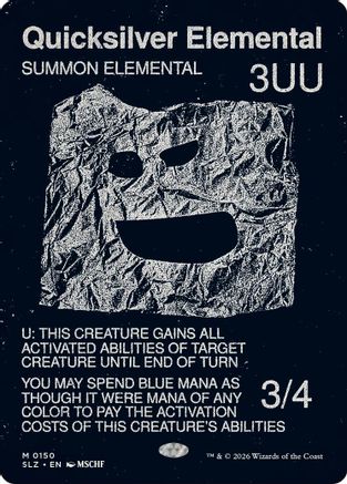 Image of Quicksilver Elemental (0150) (SLZ-150) - Secret Lair x MSCHF: The Zeta Set