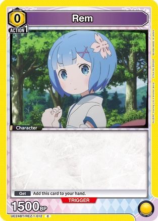 Image of Rem (012) (UE24BT/REZ-1-012) - UE24BT ReZERO Starting Life in Another World