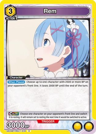 Image of Rem (018) (UE24BT/REZ-1-018) - UE24BT ReZERO Starting Life in Another World Foil