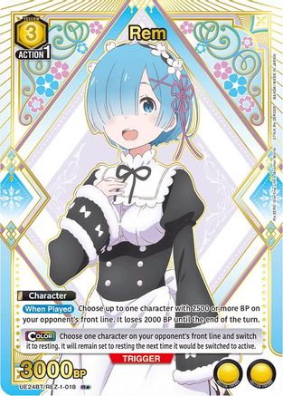 Image of Rem (018) (R*) (UE24BT/REZ-1-018) - UE24BT ReZERO Starting Life in Another World Foil