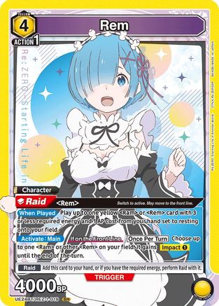 Image of Rem (019) (UE24BT/REZ-1-019) - UE24BT ReZERO Starting Life in Another World Foil