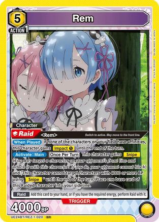 Image of Rem (020) (UE24BT/REZ-1-020) - UE24BT ReZERO Starting Life in Another World Foil