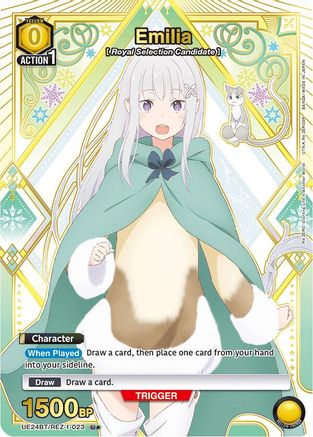 Image of Emilia (023) (U*) (UE24BT/REZ-1-023) - UE24BT ReZERO Starting Life in Another World Foil
