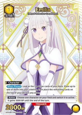 Image of Emilia (025) (R*) (UE24BT/REZ-1-025) - UE24BT ReZERO Starting Life in Another World Foil