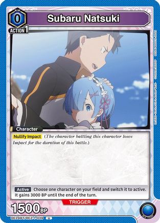 Image of Subaru Natsuki (039) (UE24BT/REZ-1-039) - UE24BT ReZERO Starting Life in Another World