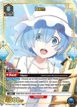 Image of Rem (051) (R*) (UE24BT/REZ-1-051) - UE24BT ReZERO Starting Life in Another World Foil