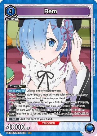 Image of Rem (052) (UE24BT/REZ-1-052) - UE24BT ReZERO Starting Life in Another World Foil