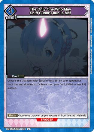 Image of The Only One Who May Sniff Subaru-kun Is Me! (UE24BT/REZ-1-063) - UE24BT ReZERO Starting Life in Another World