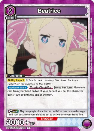 Image of Beatrice (076) (UE24BT/REZ-1-076) - UE24BT ReZERO Starting Life in Another World Foil