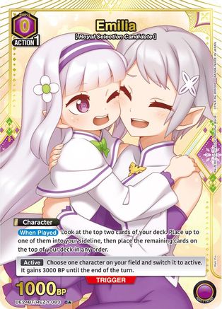 Image of Emilia (083) (C*) (UE24BT/REZ-1-083) - UE24BT ReZERO Starting Life in Another World Foil