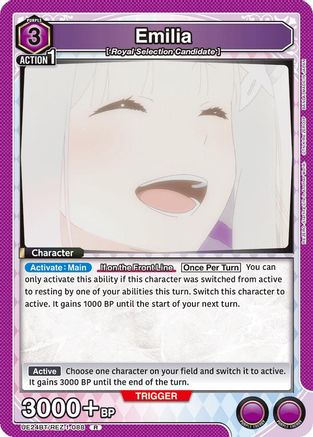 Image of Emilia (088) (UE24BT/REZ-1-088) - UE24BT ReZERO Starting Life in Another World Foil