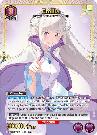 Image of Emilia (088) (R*) (UE24BT/REZ-1-088) - UE24BT ReZERO Starting Life in Another World Foil