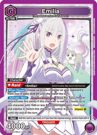 Image of Emilia (090) (UE24BT/REZ-1-090) - UE24BT ReZERO Starting Life in Another World Foil