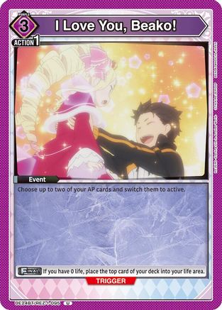 Image of I Love You, Beako! (UE24BT/REZ-1-095) - UE24BT ReZERO Starting Life in Another World