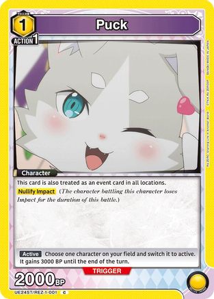 Image of Puck (UE24ST/REZ-1-001) - UE24ST ReZERO Starting Life in Another World Starter Deck