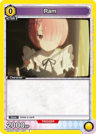 Image of Ram (007) (UE24ST/REZ-1-007) - UE24ST ReZERO Starting Life in Another World Starter Deck
