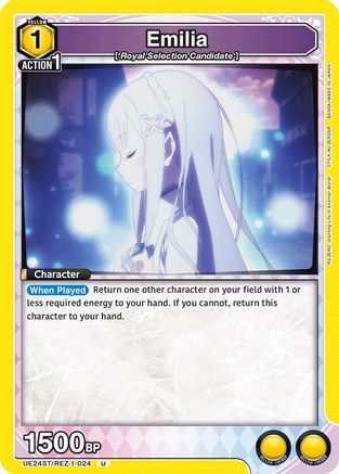 Image of Emilia (024) (UE24ST/REZ-1-024) - UE24ST ReZERO Starting Life in Another World Starter Deck