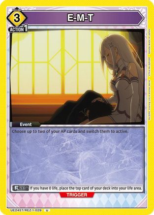Image of E-M-T (UE24ST/REZ-1-029) - UE24ST ReZERO Starting Life in Another World Starter Deck