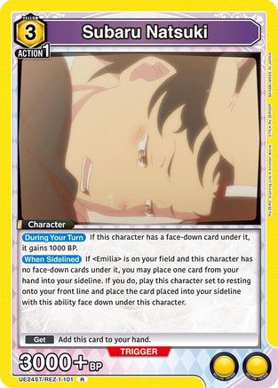 Image of Subaru Natsuki (UE24ST/REZ-1-101) - UE24ST ReZERO Starting Life in Another World Starter Deck Foil