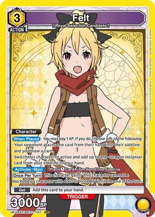 Image of Felt (107) (UE24ST/REZ-1-107) - UE24ST ReZERO Starting Life in Another World Starter Deck Foil