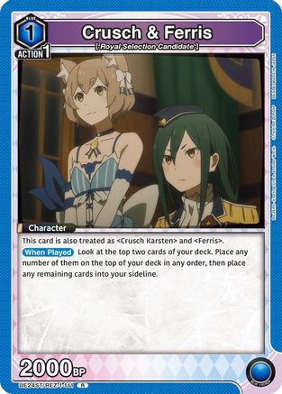 Image of Crusch & Ferris (UE24ST/REZ-1-111) - UE24ST ReZERO Starting Life in Another World Starter Deck Foil