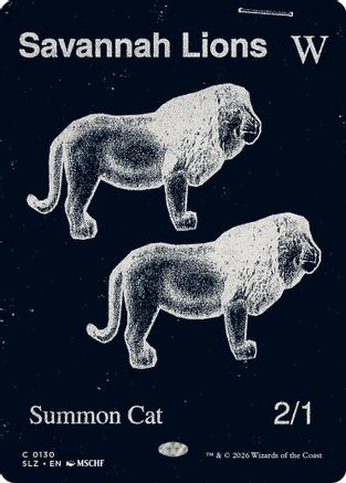 Image of Savannah Lions (0130) (SLZ-130) - Secret Lair x MSCHF: The Zeta Set