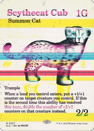 Image of Scythecat Cub (0327) (SLZ-327) - Secret Lair x MSCHF: The Zeta Set