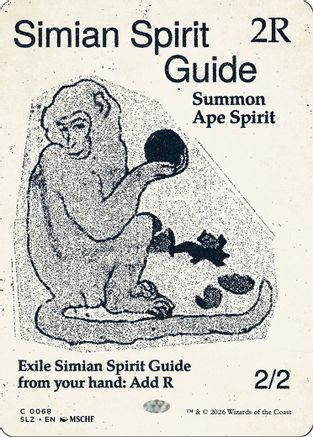 Image of Simian Spirit Guide (0068) (SLZ-068) - Secret Lair x MSCHF: The Zeta Set