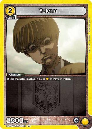 Image of Yelena (UEX07BT/AOT-2-001) - UEX07BT Attack on Titan Vol 2