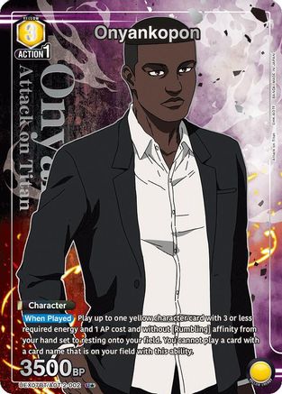 Image of Onyankopon (U*) (UEX07BT/AOT-2-002) - UEX07BT Attack on Titan Vol 2 Foil