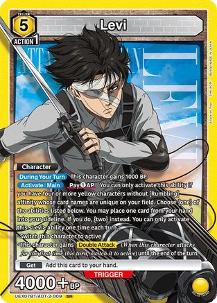 Image of Levi (009) (UEX07BT/AOT-2-009) - UEX07BT Attack on Titan Vol 2 Foil