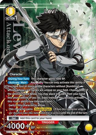 Image of Levi (009) (SR*) (UEX07BT/AOT-2-009) - UEX07BT Attack on Titan Vol 2 Foil