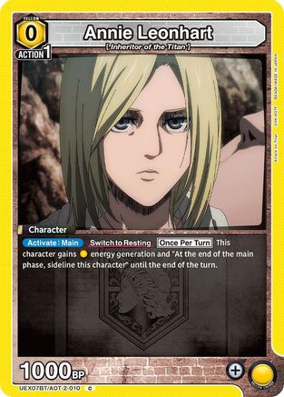 Image of Annie Leonhart (UEX07BT/AOT-2-010) - UEX07BT Attack on Titan Vol 2