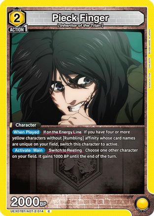 Image of Pieck Finger (014) (UEX07BT/AOT-2-014) - UEX07BT Attack on Titan Vol 2