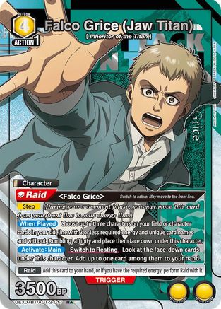 Image of Falco Grice (Jaw Titan) (R*) (UEX07BT/AOT-2-017) - UEX07BT Attack on Titan Vol 2 Foil