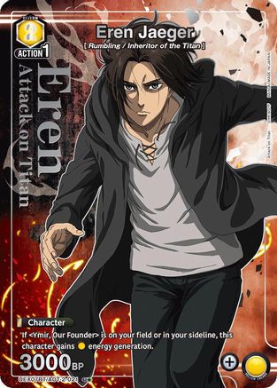Image of Eren Jaeger (021) (U*) (UEX07BT/AOT-2-021) - UEX07BT Attack on Titan Vol 2 Foil