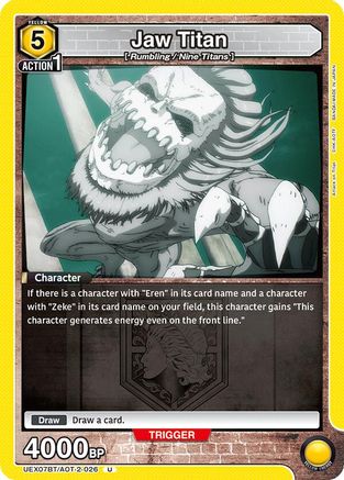 Image of Jaw Titan (UEX07BT/AOT-2-026) - UEX07BT Attack on Titan Vol 2