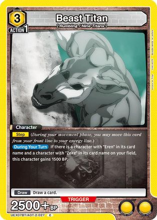 Image of Beast Titan (UEX07BT/AOT-2-027) - UEX07BT Attack on Titan Vol 2