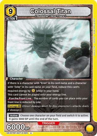 Image of Colossal Titan (UEX07BT/AOT-2-029) - UEX07BT Attack on Titan Vol 2