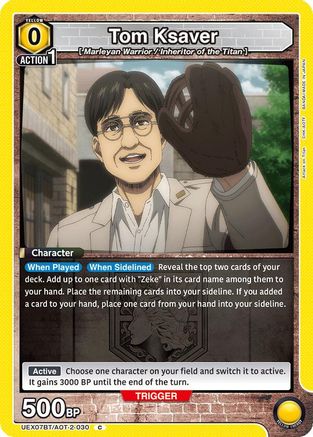 Image of Tom Ksaver (UEX07BT/AOT-2-030) - UEX07BT Attack on Titan Vol 2