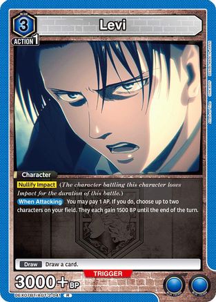 Image of Levi (041) (UEX07BT/AOT-2-041) - UEX07BT Attack on Titan Vol 2 Foil