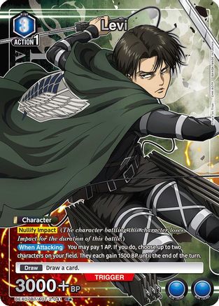 Image of Levi (041) (R*) (UEX07BT/AOT-2-041) - UEX07BT Attack on Titan Vol 2 Foil