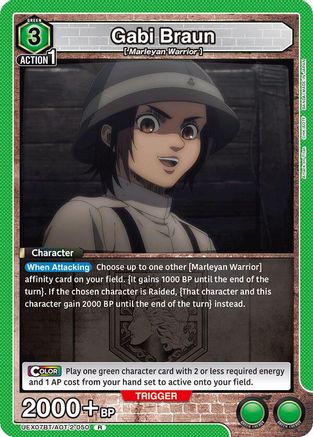 Image of Gabi Braun (050) (UEX07BT/AOT-2-050) - UEX07BT Attack on Titan Vol 2 Foil