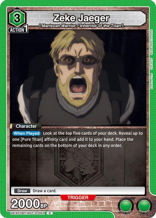 Image of Zeke Jaeger (052) (UEX07BT/AOT-2-052) - UEX07BT Attack on Titan Vol 2