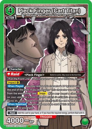 Image of Pieck Finger (Cart Titan) (UEX07BT/AOT-2-056) - UEX07BT Attack on Titan Vol 2 Foil