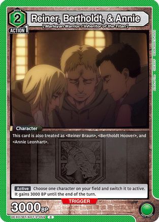 Image of Reiner, Bertholdt, & Annie (UEX07BT/AOT-2-059) - UEX07BT Attack on Titan Vol 2