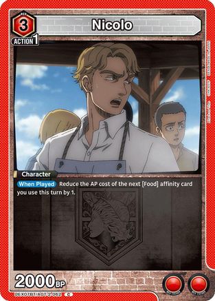 Image of Nicolo (UEX07BT/AOT-2-062) - UEX07BT Attack on Titan Vol 2
